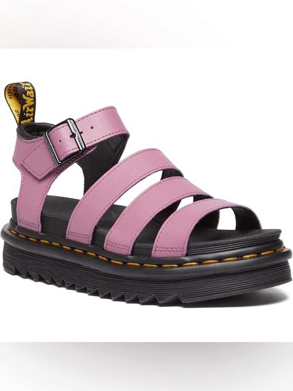 Dr. Martens Lavender Multi-Strap Platform Sandals